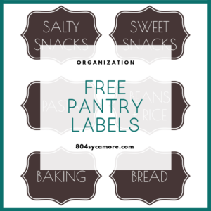 Free Pantry Labels