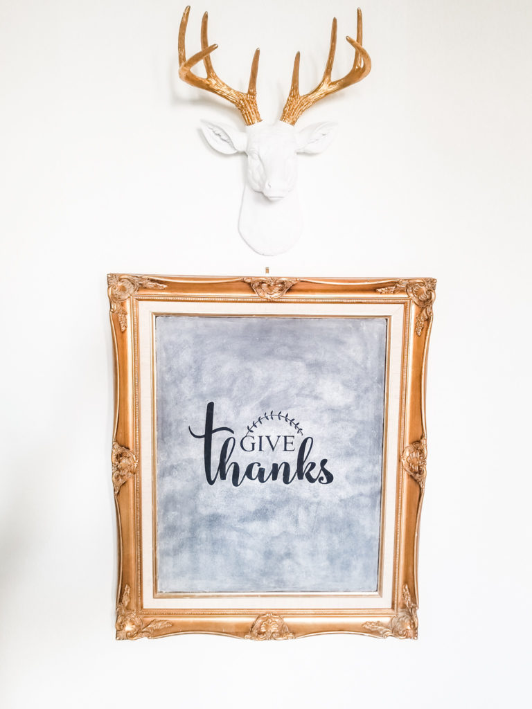 Awesome and easy DIY Thanksgiving chalkboard art