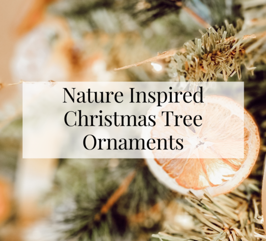 Nature Inspired Handmade Christmas Tree Ornaments