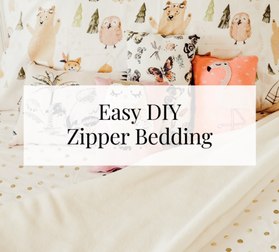 Easy DIY Zipper Bedding