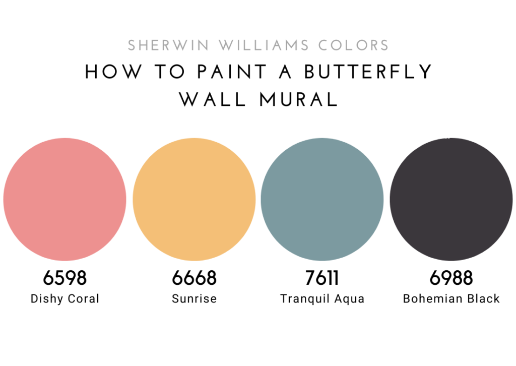 How to Paint a Butterfly Wall Mural