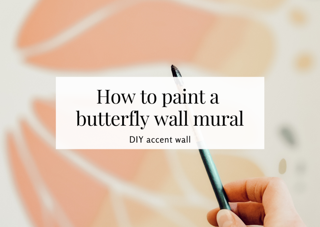 how to paint a butterfly wall mural