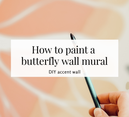 how to paint a butterfly wall mural
