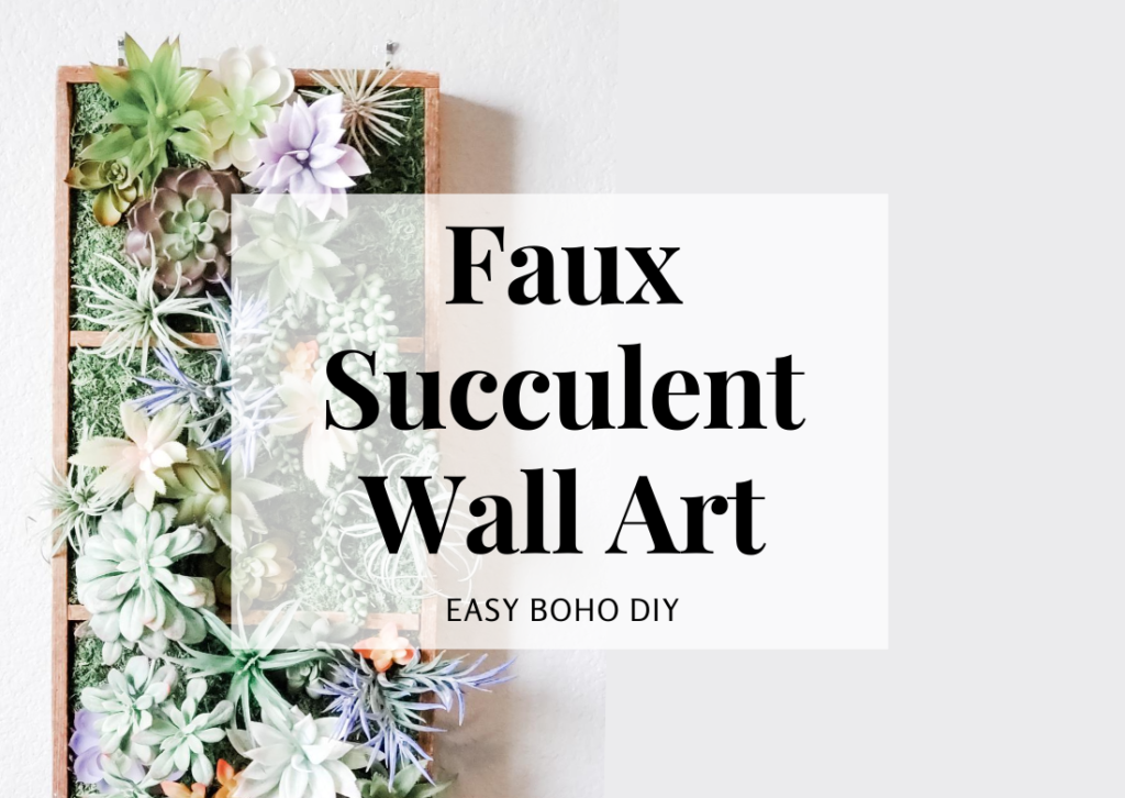 Faux Succulent Wall Art