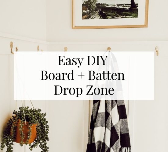 Easy DIY Board and Batten Drop Zone