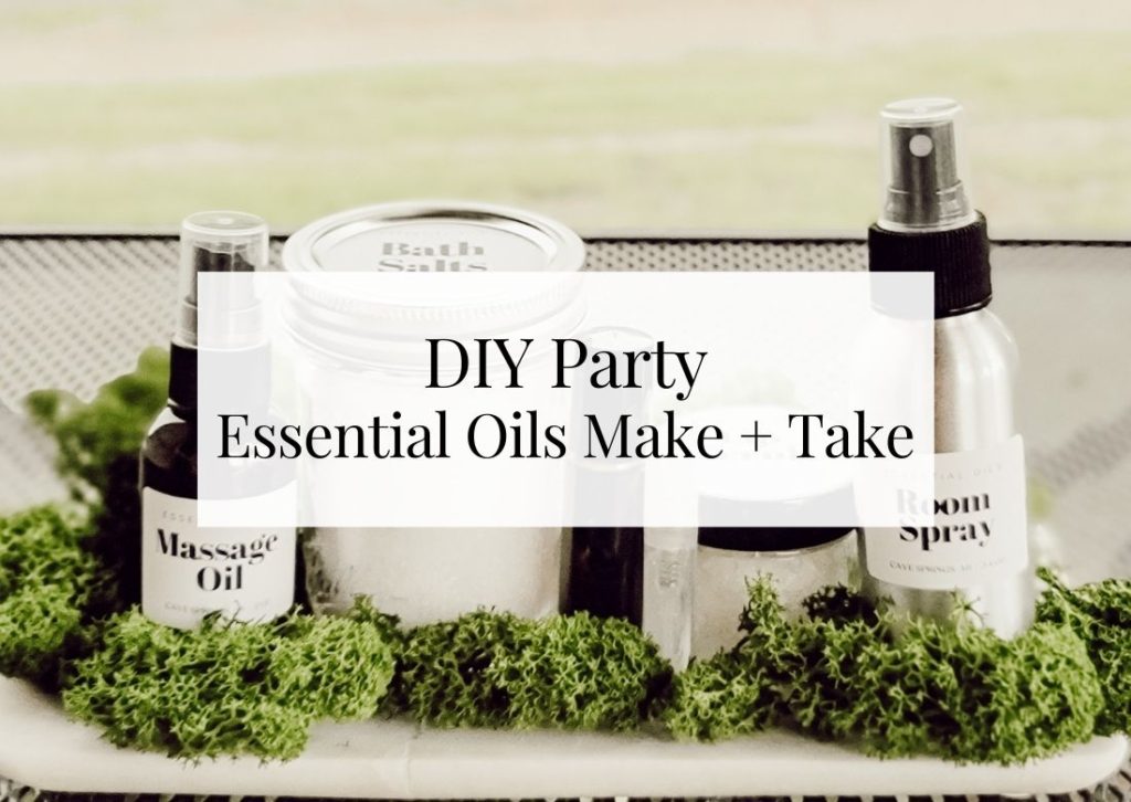 Essential oils make and take DIY party