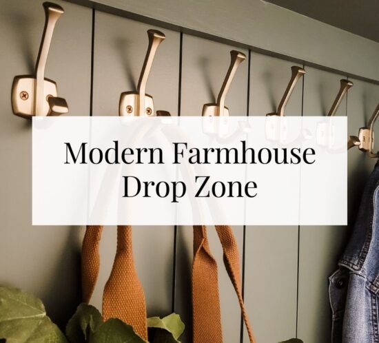 Modern Farmhouse DIY Drop Zone