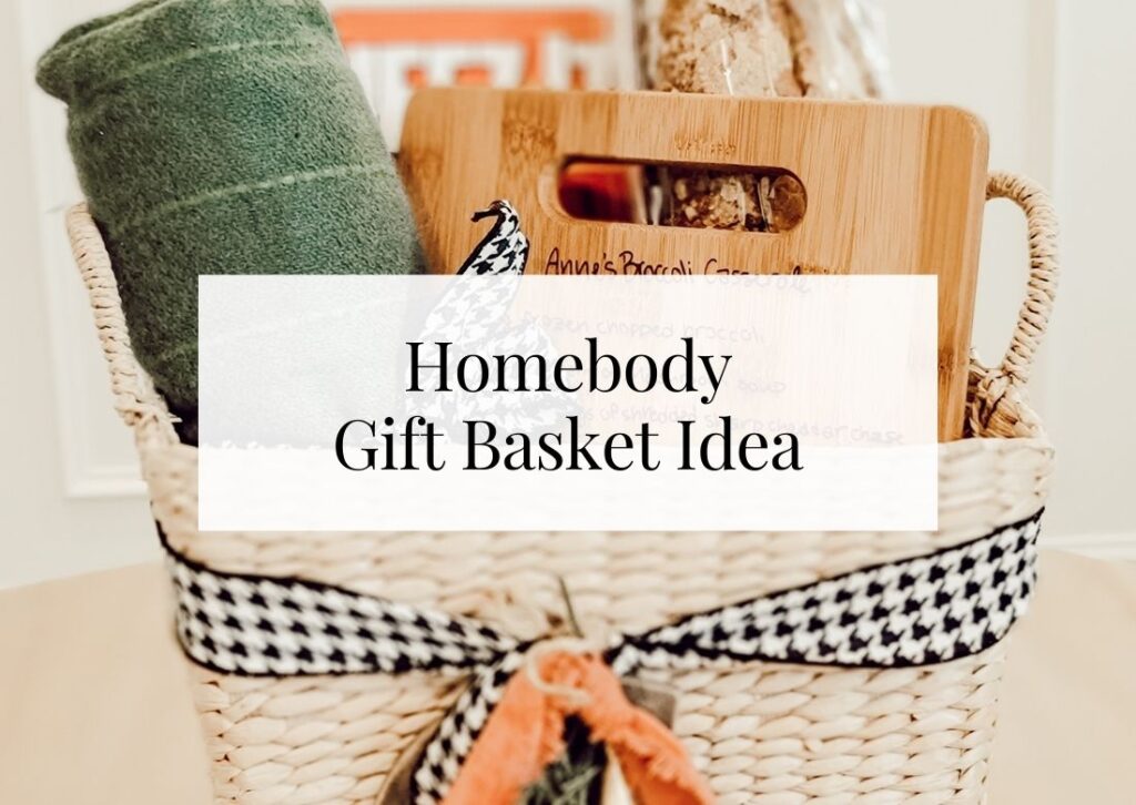Amazing personalized cutting board gift basket idea