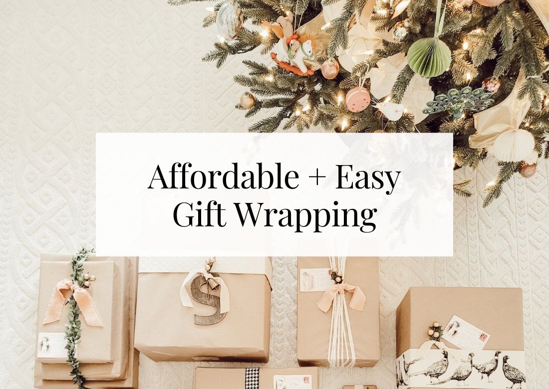 Affordable and easy Christmas Gift Wrapping