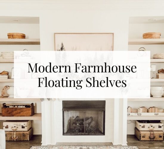 Awesome Modern Farmhouse DIY Floating Shelves