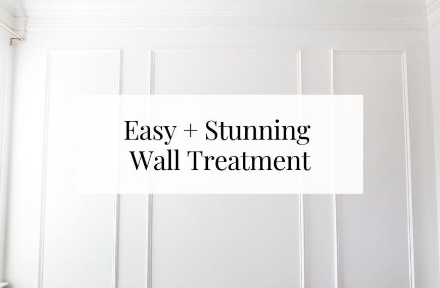 Stunning and Easy DIY Wall Treatment