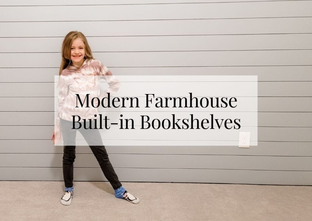 Modern Farmhouse Built-in Bookshelves