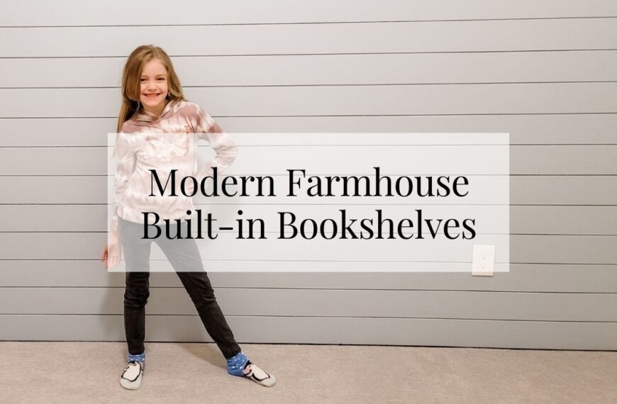 DIY Modern Farmhouse Custom Built-in Bookshelves
