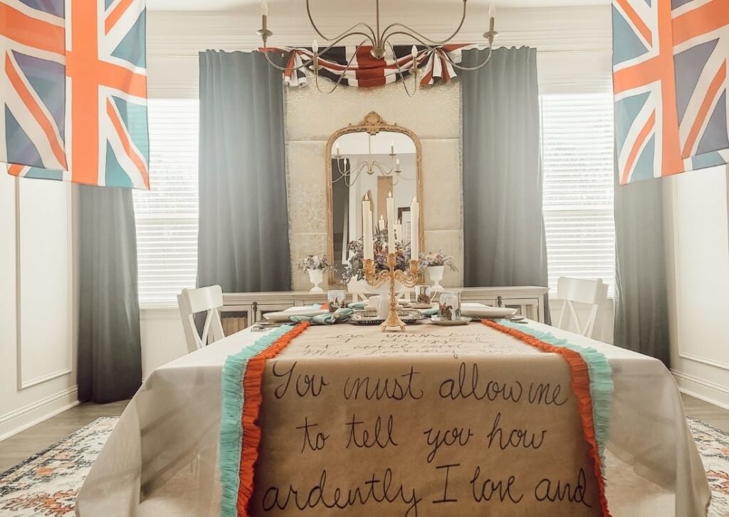 Pride and Prejudice Tea Party and DIY - Decorations