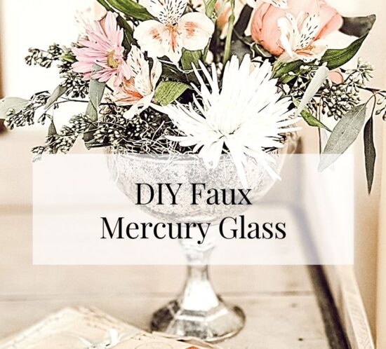 DIY Faux Vintage Mercury Glass