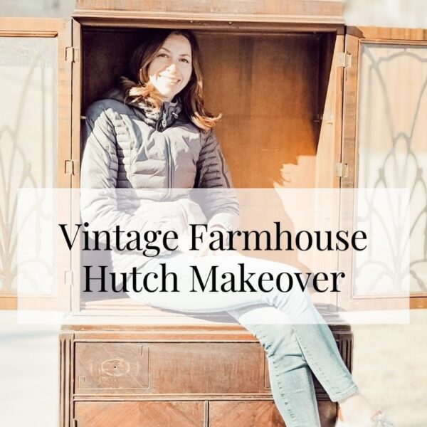 Chalk Paint Hutch Makeover
