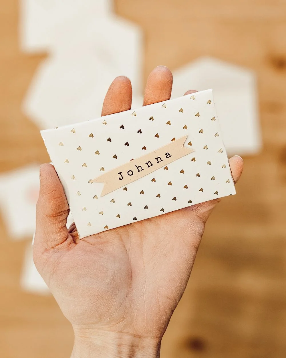 Valentine DIY paper crafts mini invitations